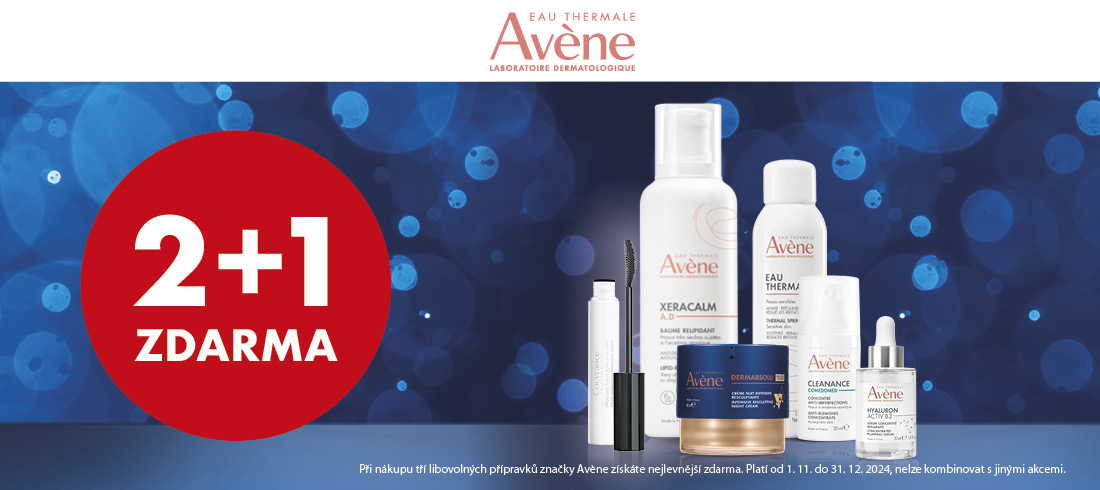 Avene akce 2+1 zdarma